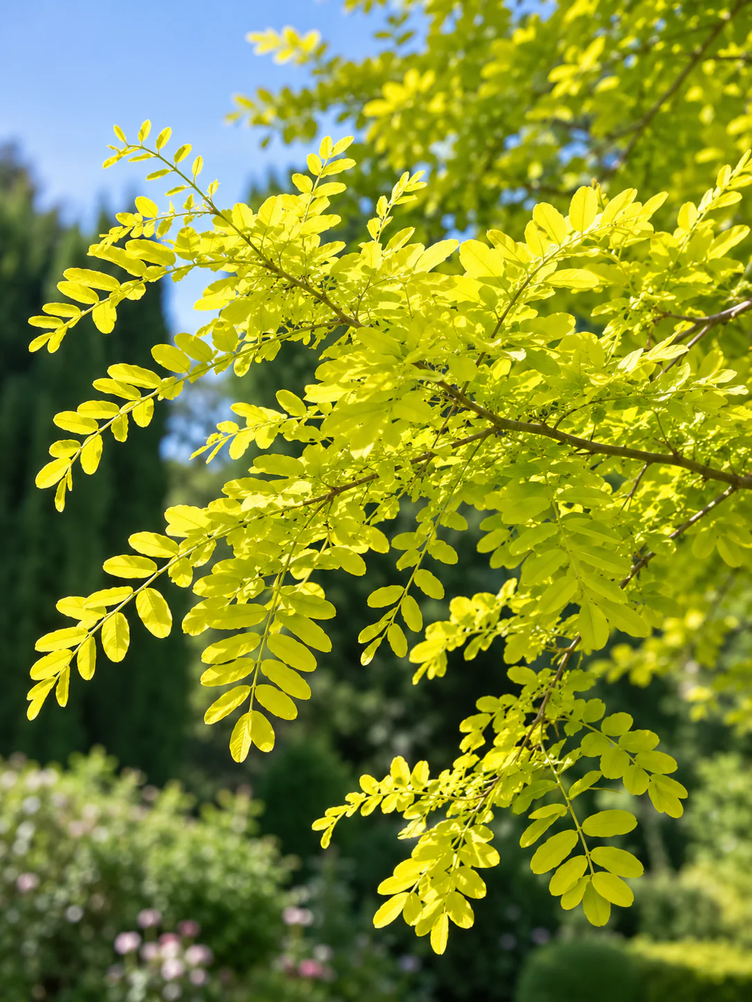 Robinier doré en tige (Robinia pseudoacacia Frisia) - Image 2